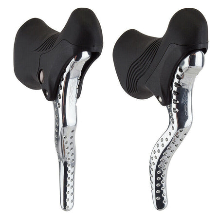 TRP RRL SR TT Brake Levers Pair For Drop Bars 23.8-24.2mm - Drilled Silver