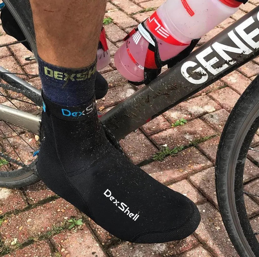 DexShell Heavy Duty Water Resistant Neoprene Cycling Overshoes In Black