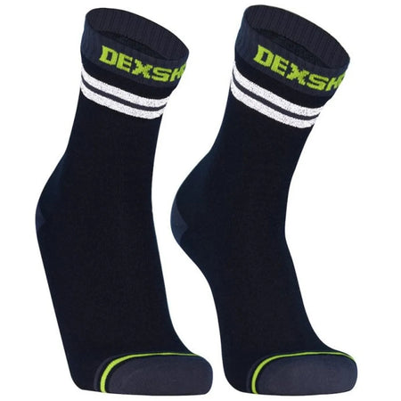 DexShell Pro Visibility Waterproof Cycling Socks In Grey/ Black