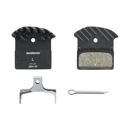 Shimano J05A-RF XTR / SLX / Deore Disc Pads & Spring Alloy Back with Cooling Fins Resin E-Bike Rated