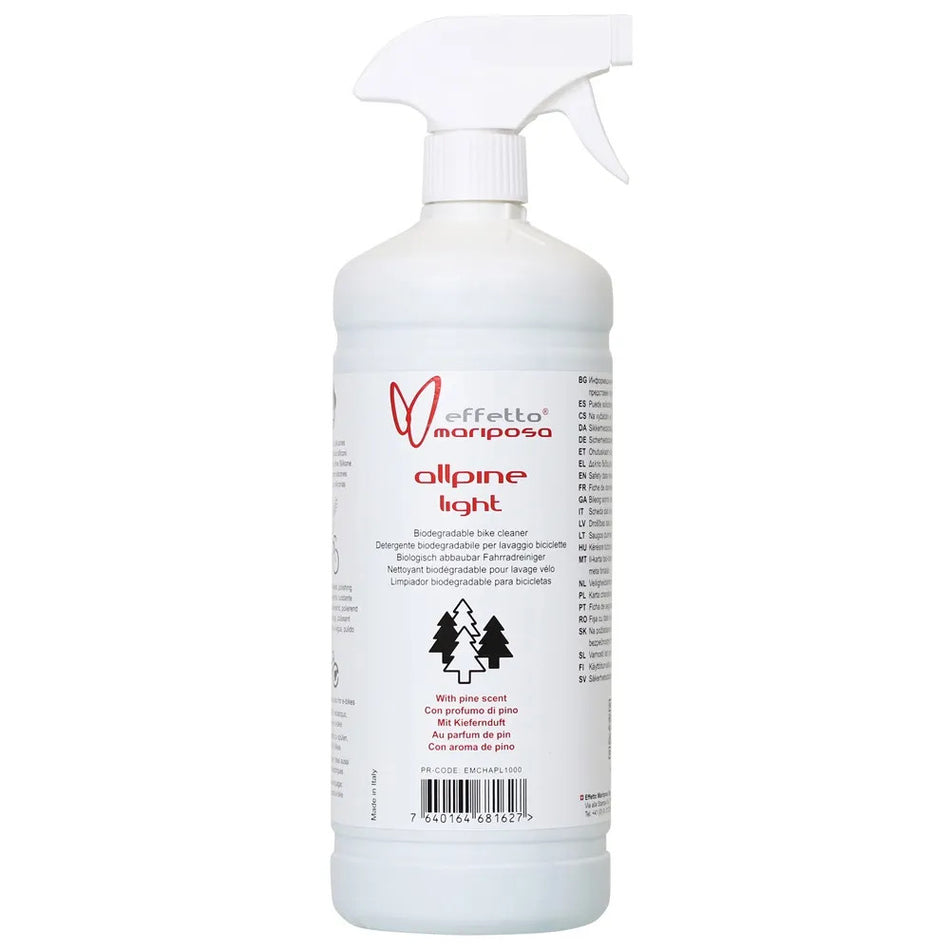 Effetto Allpine Light Eco Biodegradable Bike Cleaner 1000ml For All Bikes Including E-Bikes