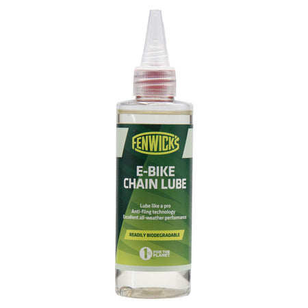 Fenwicks E-Bike Chain Lube 100ml bottle for e-bike chain maintenance and protection.