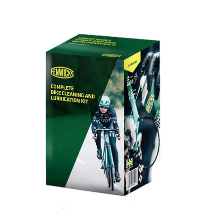 Fenwick's Complete Bike Cleaning and Lubrication Kit packaging, ideal for bike maintenance and care.