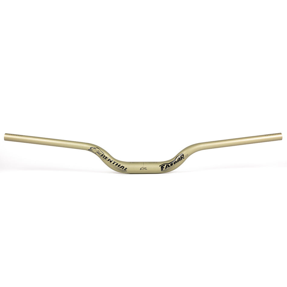 Renthal Fatbar 35 V3 High Rise MTB Downhill Riser Bars | 35mm Clamp | 820mm Wide | AluGold