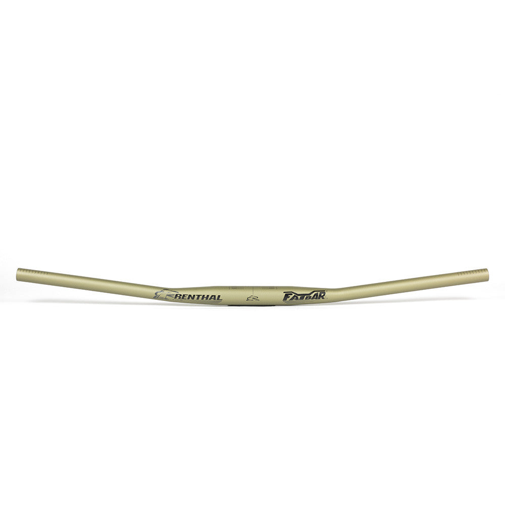 Renthal Fatbar V3 Lite Zero Rise 31.8mm MTB Downhill Handlebars | 780mm Wide | Gold