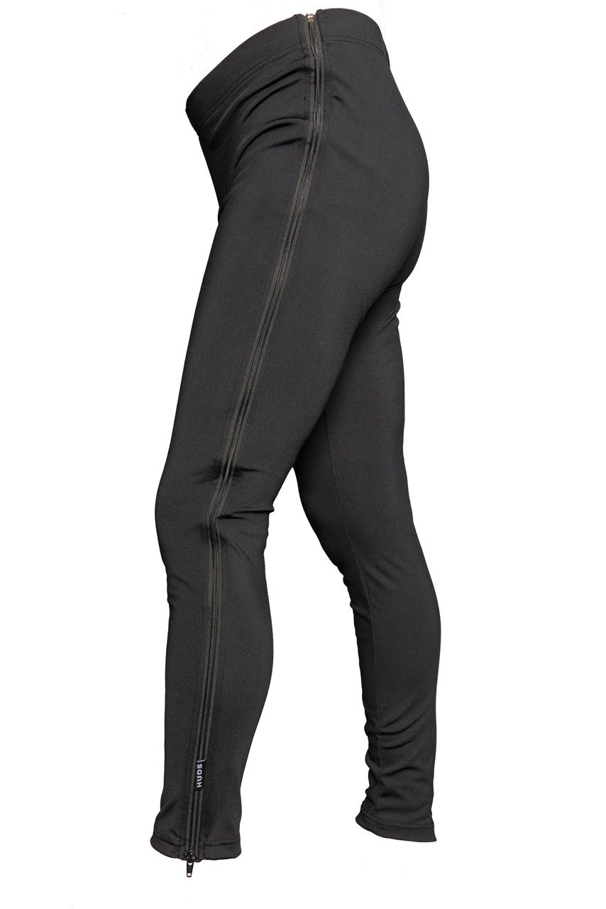HUDS Full Length Zip Up Unisex Warm Up Cycling Tights CX / MTB / ROAD