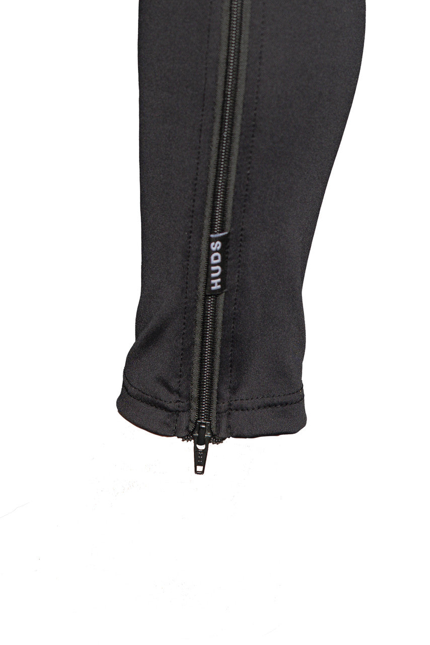 HUDS Full Length Zip Up Unisex Warm Up Cycling Tights CX / MTB / ROAD