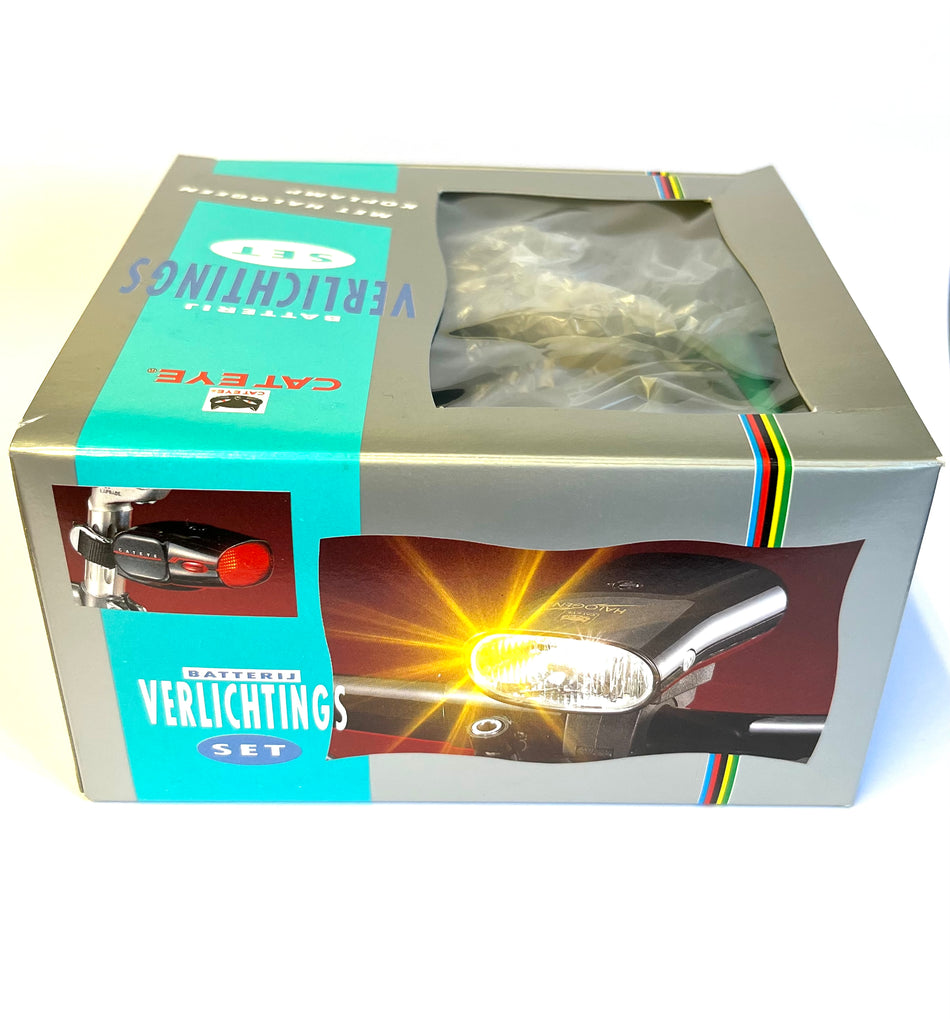 Cateye Retro HL-500 Front & TL-550 Rear 90's New Boxed Lightset