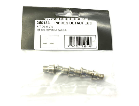 Stronglight Chainring Bolt 5 Piece Screw Set M8 x 0.75mm Fits Shimano 10Speed Dura Ace FC-7900, 7950, Ultegra 6700, 6750