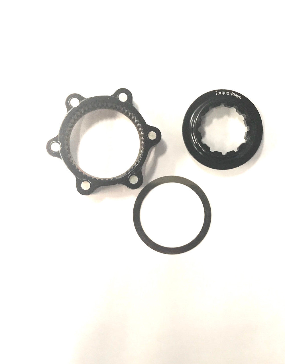 Lockring With Adapter For 6 Bolt Disc Hub In Black