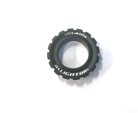 Alligator CLA-02 Disc Alloy Lockring For 12,15 & 20mm Thru-Axle Hub In Black