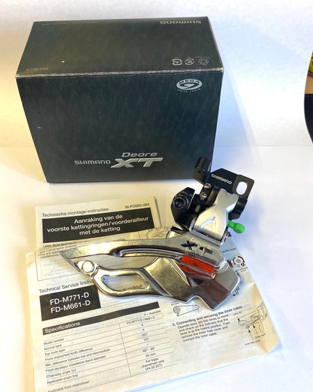 Shimano FD-M771-D Deore XT Triple 9 Speed Direct Mount Front Derailleur Boxed