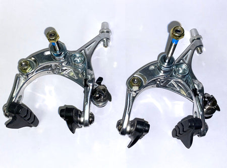 Starry AS 2.4D Dual Pivot Long Drop 47-57mm Front & Rear Caliper Brakeset Hex Nut Fitting In Silver