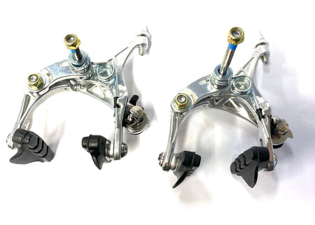 Starry AS 2.4D Dual Pivot Long Drop 47-57mm Front & Rear Caliper Brakeset Hex Nut Fitting In Silver