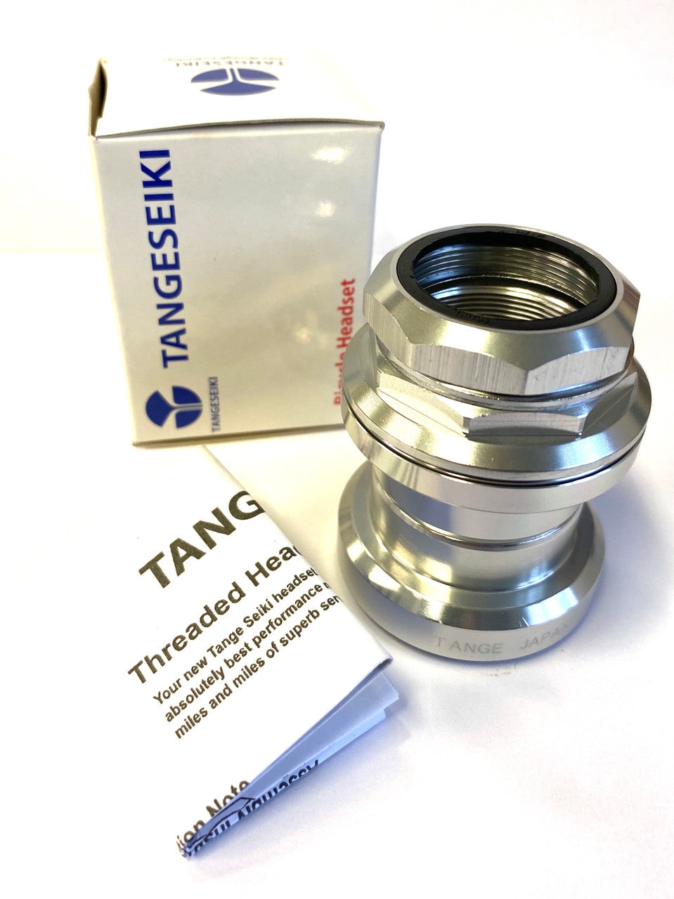 Tange Seiki Falcon FL270C Threaded 1-1/8" Cartridge Alloy Headset In Silver