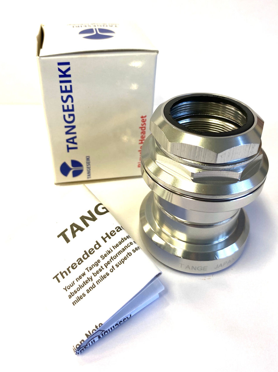 Tange Seiki Falcon FL270C Threaded 1-1/8" Cartridge Alloy Headset In Silver