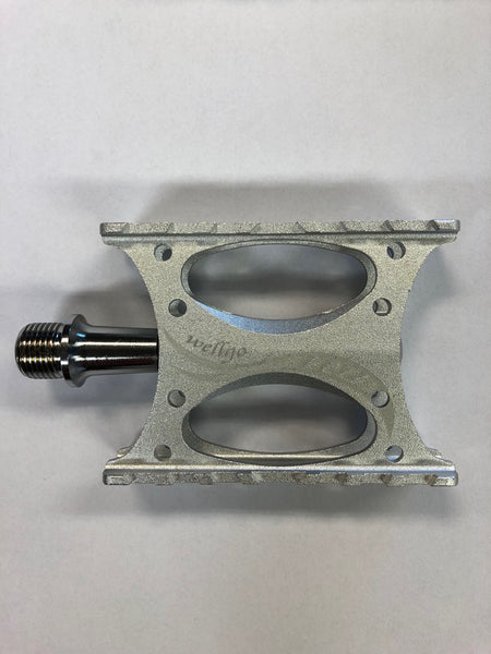 Wellgo R074 Double Sided Narrow Platform Pedals In Silver