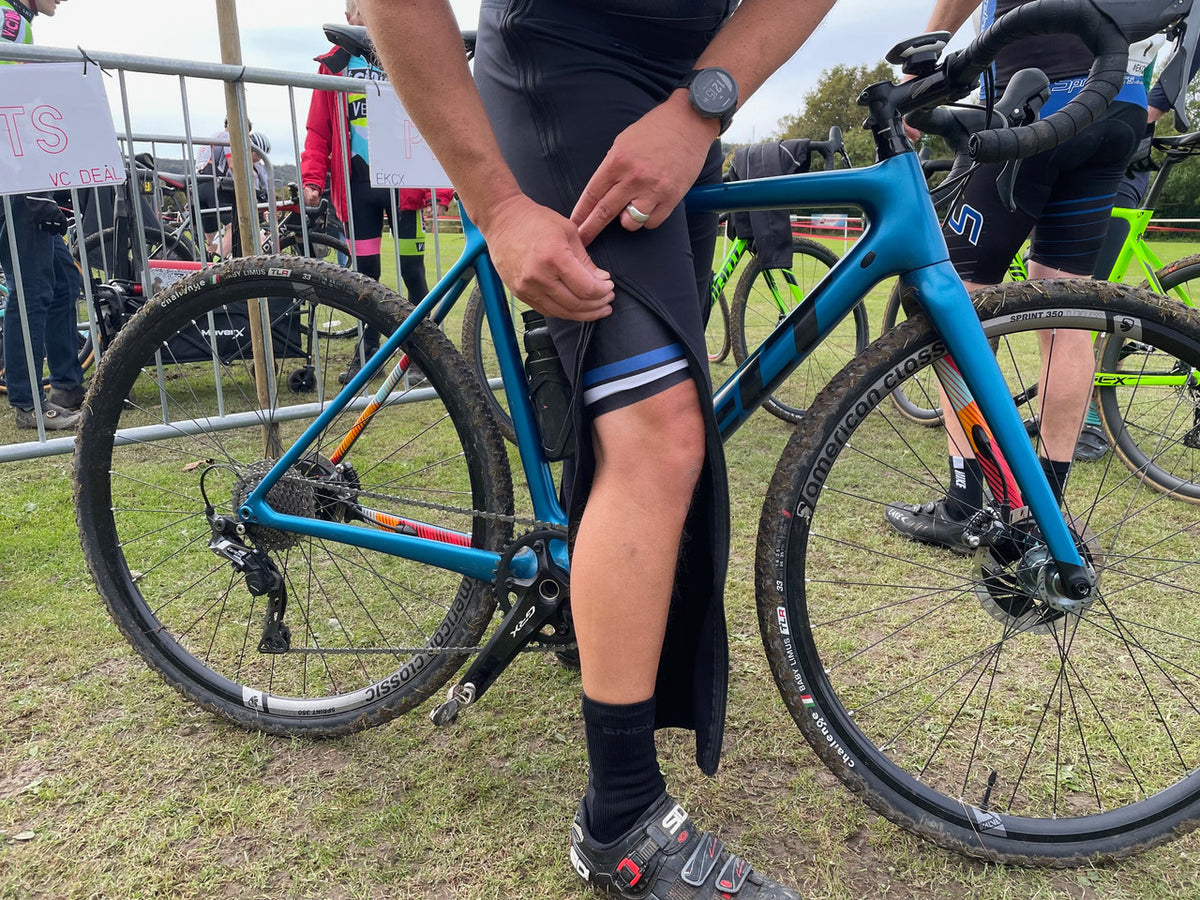 HUDS Full Length Zip Up Unisex Warm Up Cycling Tights CX / MTB / ROAD