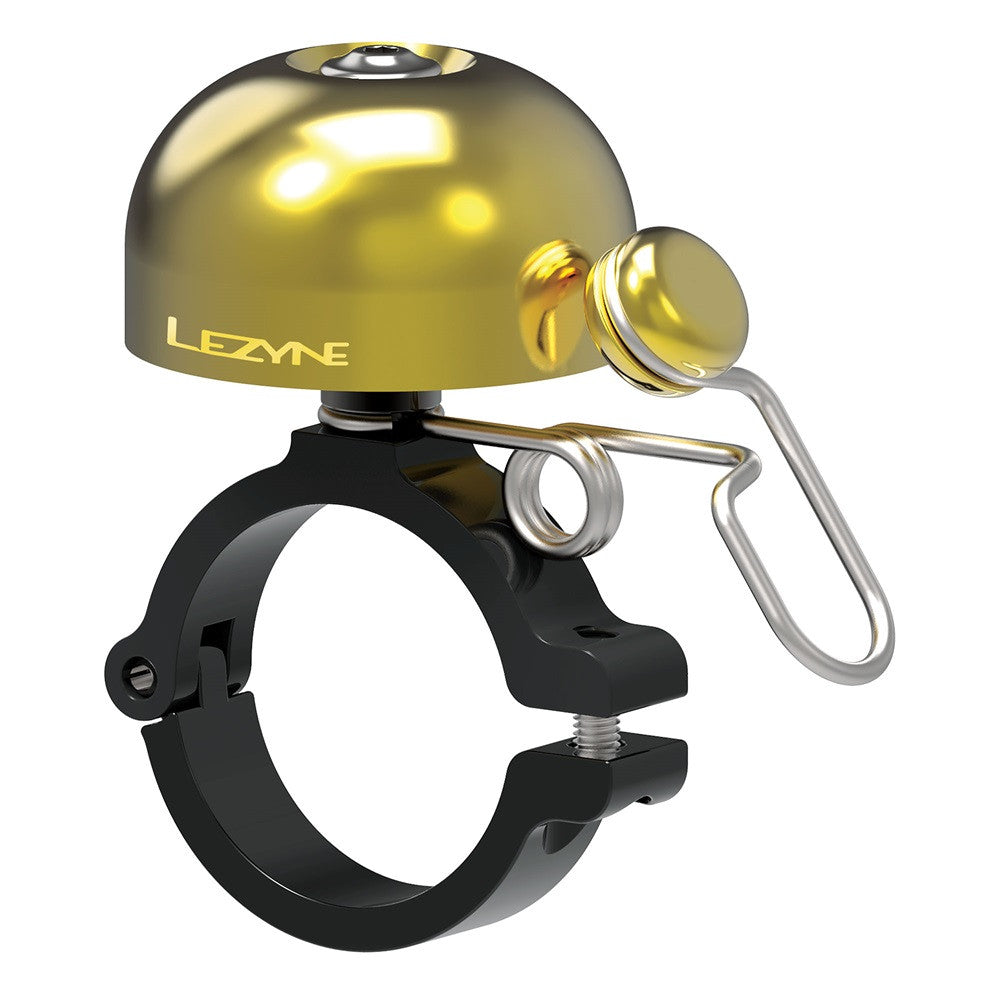 Lezyne Classic Brass Bell Hard Mounted Fits Up To 25.4mm Bar Clamp
