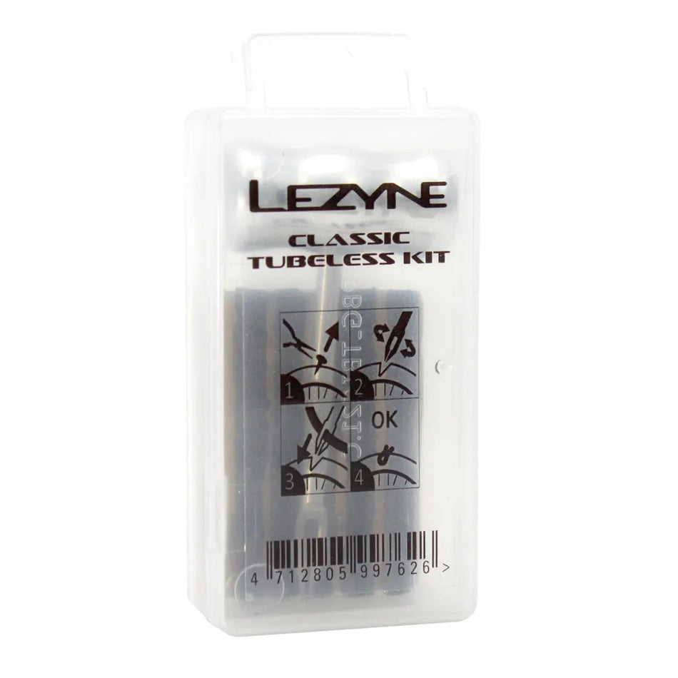 Lezyne Classic Tubeless Kit - Includes 5 tire Plugs / Tire Reamer / Insertion Tool