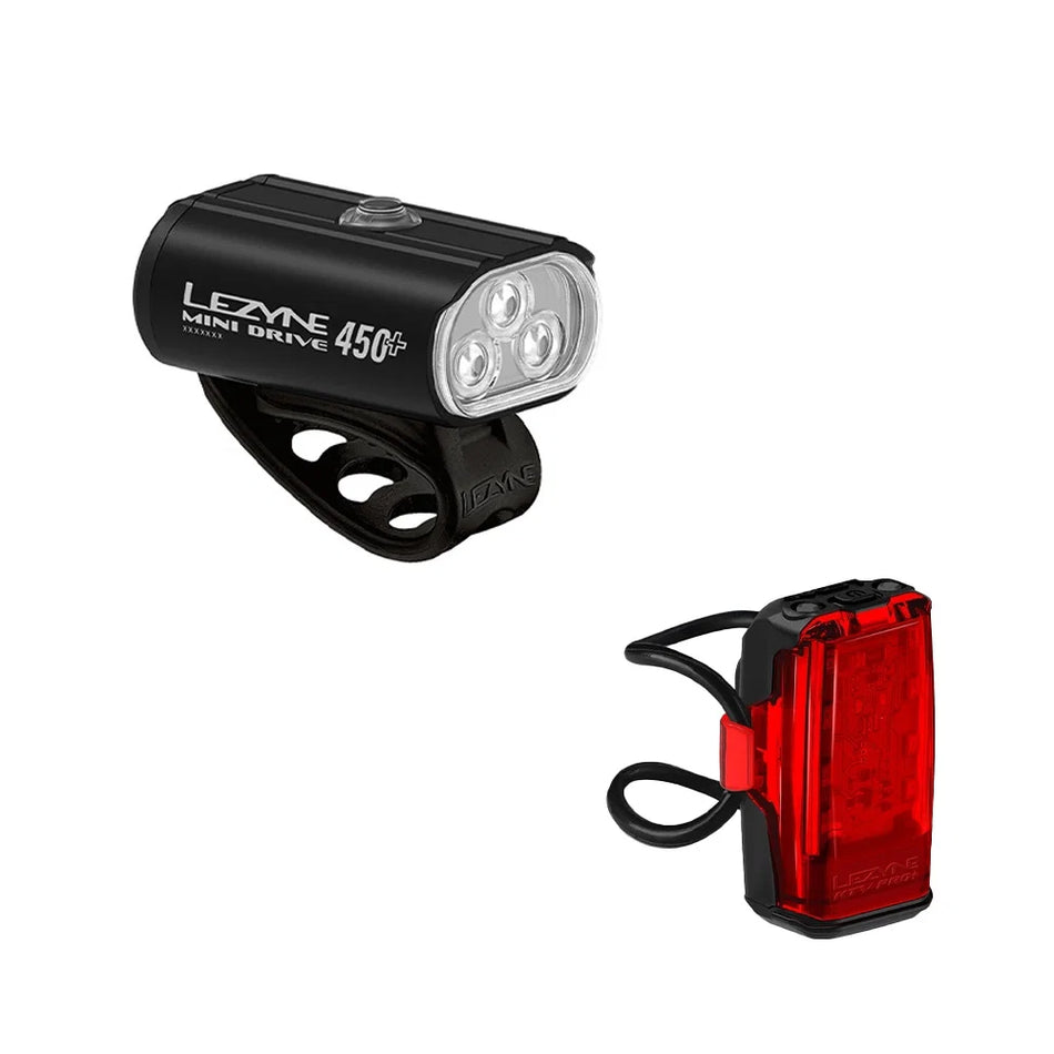 Lezyne Mini Drive 450+ / KTV+ Drive Light Set
