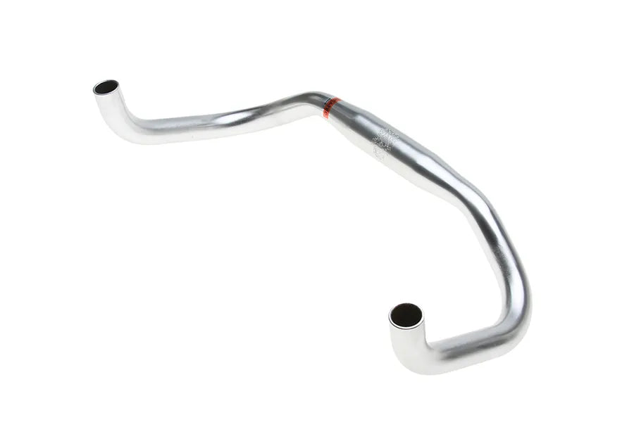 Nitto RB-021 Curved Bullhorn Handlebars 400mm Wide 26mm Clamp In Silver