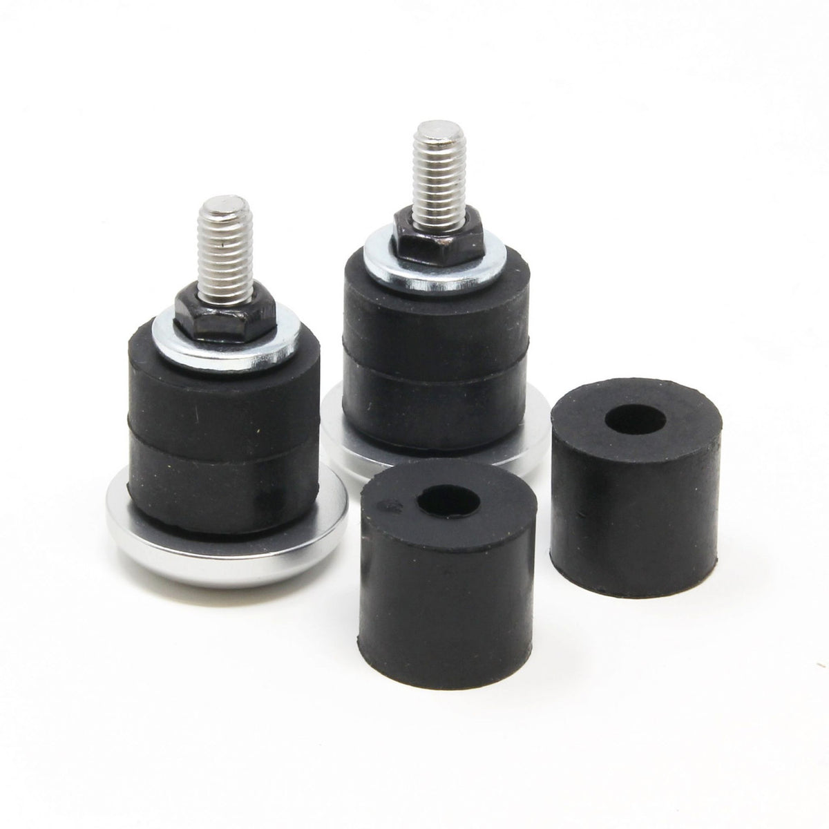 Nitto EC-02 Bar End Plugs For Flat & Riser Handlebars | Silver