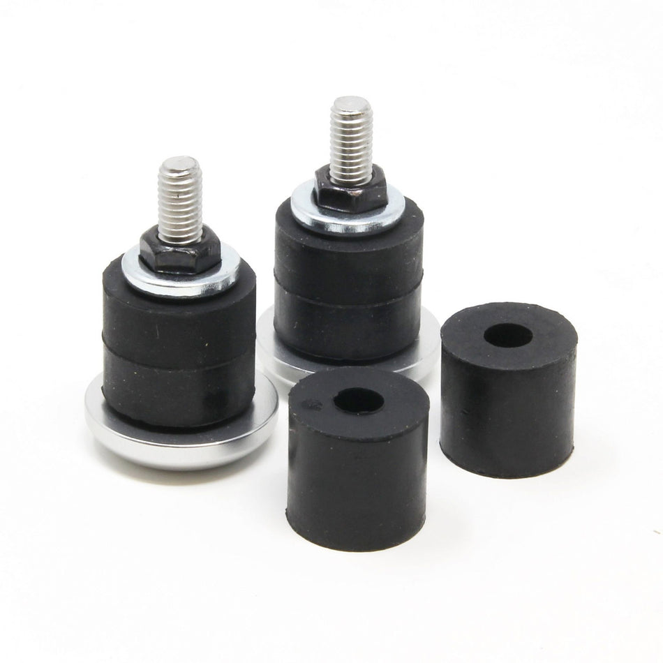 Nitto EC-02 Bar End Plugs For Flat & Riser Handlebars | Silver