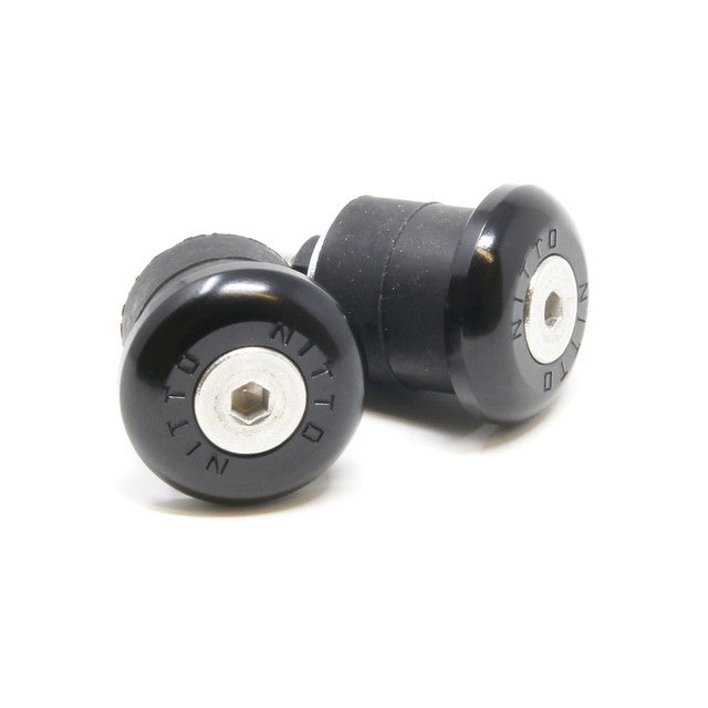 Nitto EC-02 Bar End Plugs For Flat & Riser Handlebars | Black