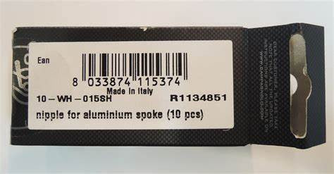 Campagnolo 10-WH015SHM Shamal Aluminium Wheel Spoke Nipples | x10 |Matt Black