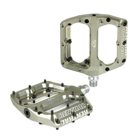 Renthal Revo-F Flat MTB Downhill Platform Pedals | Alu Gold