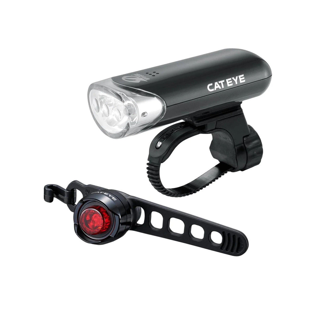 CatEye EL-135 & Orb Bicycle Front & Rear Battery Light Set | MTB ROAD GRAVEL