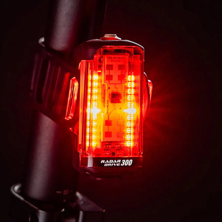 Lezyne Radar Drive LED 300 Lumen Rear Light - Radar Technology For Vehicle Detection