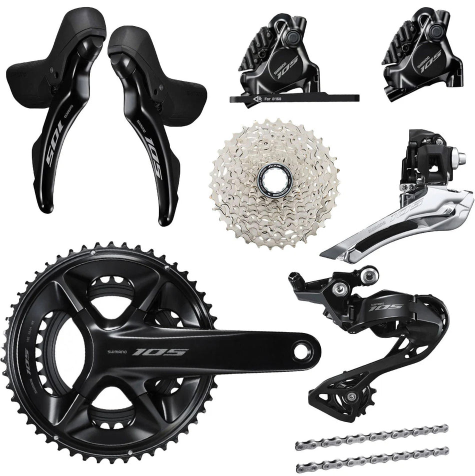 Shimano 105 R7100/R7120 12 Speed Hydro Disc Brake Mechanical Road Custom Groupset