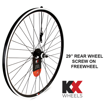 KX MTB 29" 29er Doublewall Q/R Rim Brake Wheel in Black