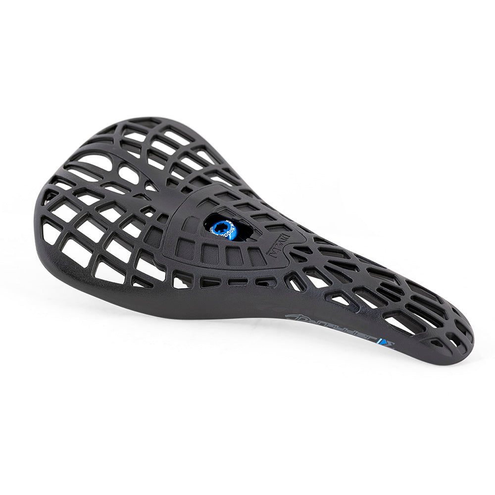 Tioga D-Spyder Pivotal BMX Racing Saddle designed for BMX racing saddle ergonomic comfort.
