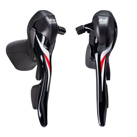 Microshift SB-R402K 10 Speed Double Road Drop Bar Shifters Shimano Compatible