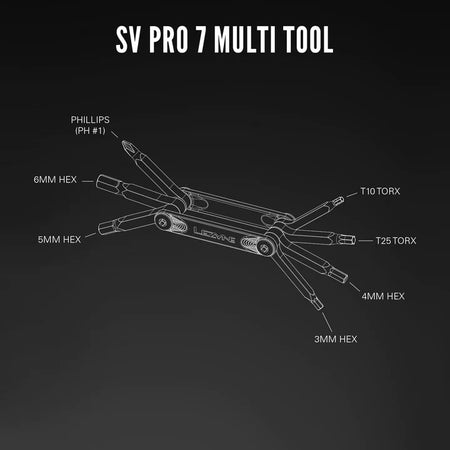 Lezyne SV Pro 7 Multi Tool In Black