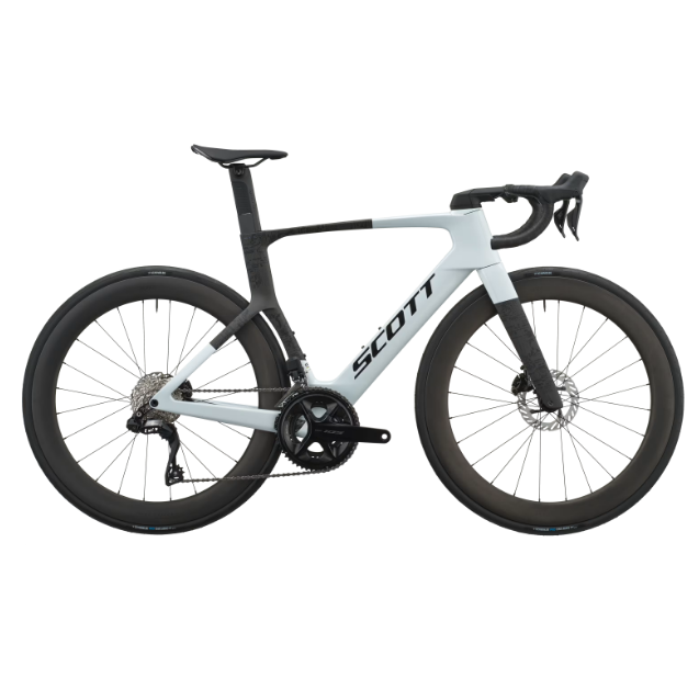 Scott Foil RC 20 Bike In Cumulus White Carbon Black