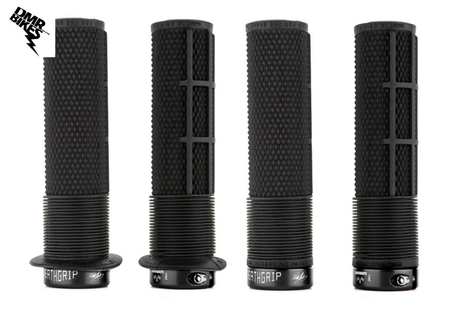 DMR Brendog Deathgrip Race Edition Handlebar Grips With Flange In Black For MTB BMX Downhill Trails