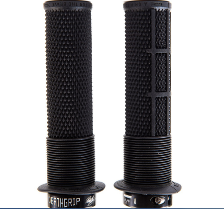 DMR Brendog Deathgrip Race Edition Handlebar Grips With Flange In Black For MTB BMX Downhill Trails