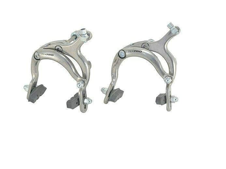 Tektro 900A Dual Pivot Brakeset 72-92mm Hex Nut Fitting In Silver