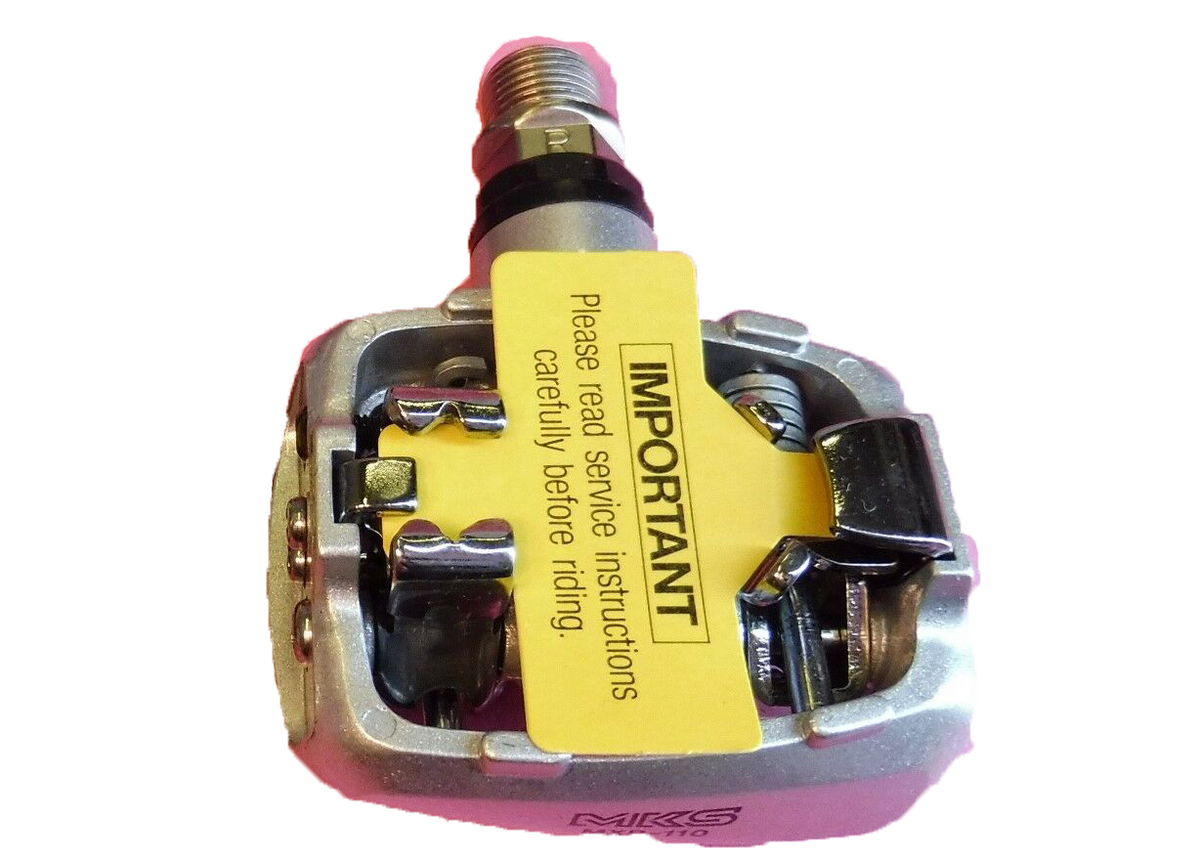 MKS MXP-110 Cube MTB Clipless Pedals In Silver