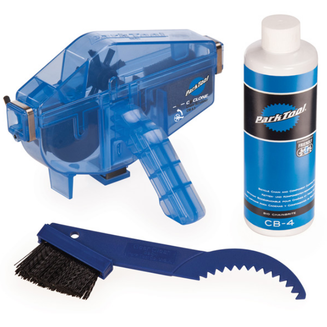 Park Tool CG-2.4 Chaingang Cleaning System Includes - Chain Scrubber / Gear Clean Brush / 8oz Bio ChainBrite Degreaser RRP £42.99