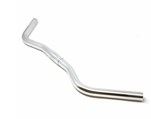 Nitto B2522AA Jitensha Handlebars | 26mm Clamp | 570mm Wide | Silver