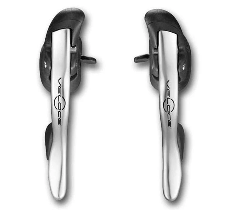 Campagnolo Veloce EP15-VLSXC Powershift Ergopower 10 Speed Brake/Gear Shifters In Silver