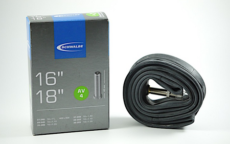 Brompton Schwalbe AV4 Inner Tube 16/18 x 1 3/8" Schrader Valve 40mm