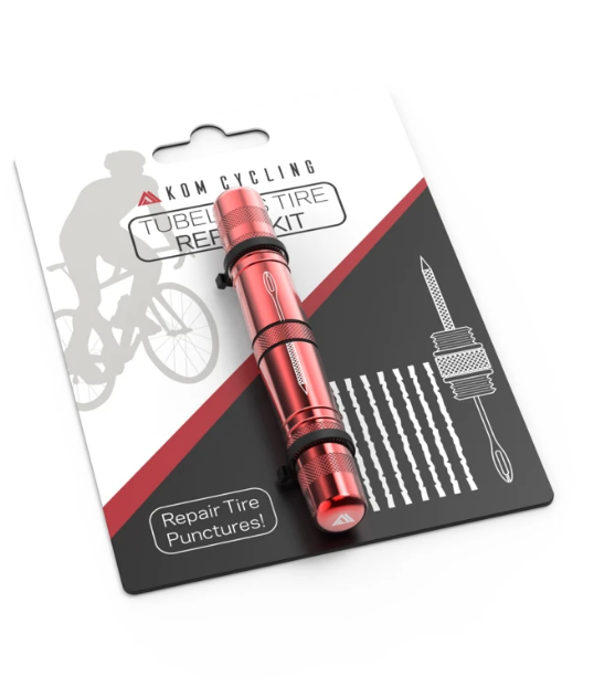 KOM Tubeless Tyre Puncture Repair Compact Tool All Colours