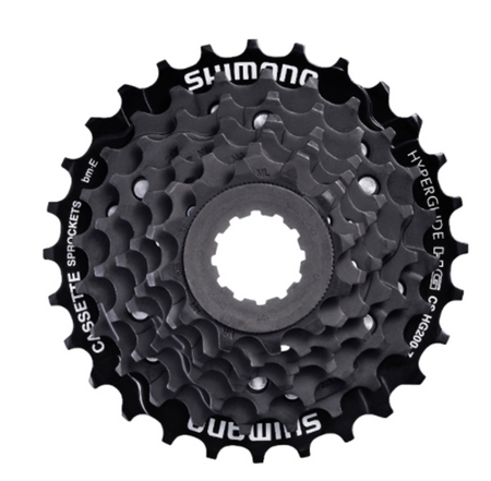 Shimano HG200 7 Speed Cassette - Ratio 12-28T In Black