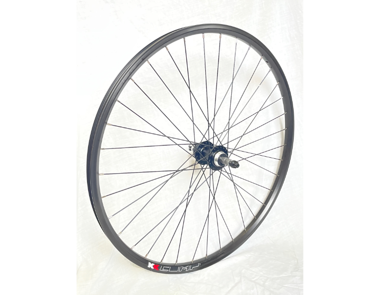 KX MTB 27.5 650B Doublewall Q/R Screw On Disc Brake Wheel In Black Front or Rear In Black